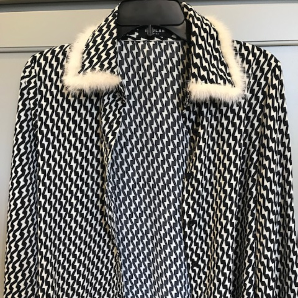 Beulah Style Button Down Black and White Shirt